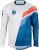 Dětský motokrosový dres YOKO VIILEE white / blue / fire XL