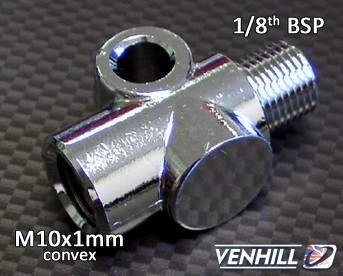 I-connector Venhill 776/4 POWERHOSEPLUS M10x1 1/8th BSP