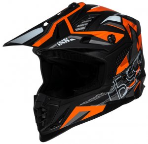 Cross helmet iXS iXS363 2.0 matná černá-oranžová-antracitová XS